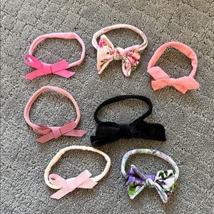 Charming Baby Floral and Solid Headband Set